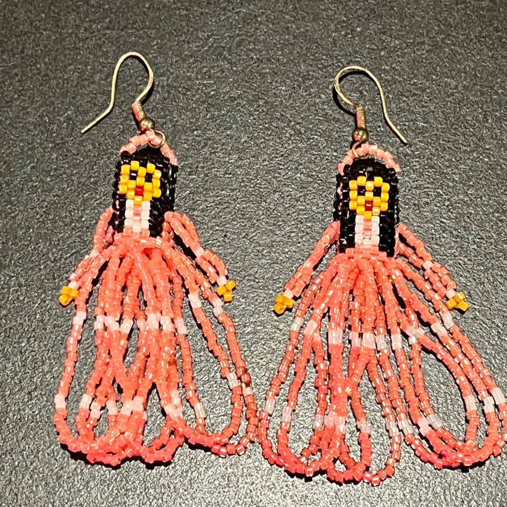 Native American beaded youth earrings